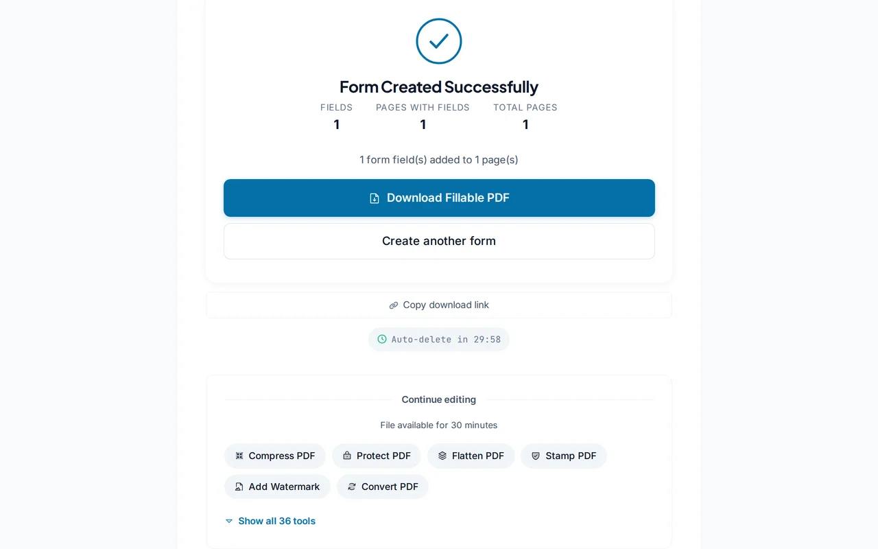 Download the fillable PDF — PDFredo form-builder